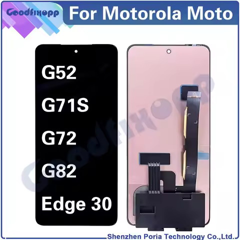 For Motorola Moto Edge 30 G52 G71S G72 G82 LCD Display Touch Screen Digitizer Assembly Repair Parts 