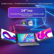 ApexWay Portable Monitor Dual Screen Extender 14 Inch IPS FHD 60Hz - X90A