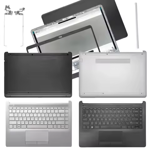 NEW For HP 240 245 G8 14-CF 14-DF 14-DK 14-DP 14S-CR 14S-CF LCD Back Cover Front Bezel Hinges Palmre