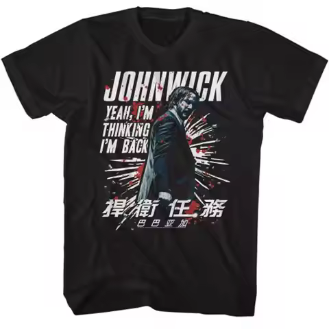 John Wick Thinking I'M Back T Shirt Black