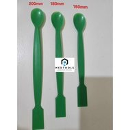 MT- Plastic lab Spatula with Spoon flat