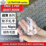 Velcro Ultrathin transparent Self Adhesive Velcro magic tape/ Velcro dot Transparent velcro Quite Book 安静书 魔术贴