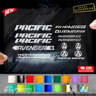 Cutting Stiker Pacific Avenger Variasi Sepeda Sticker Frame Aksesoris Body Mtb Lipat