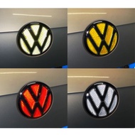Auto Exterior Rear Trunk Lid Badge Emblem Reflective Sticker Reflex Warning Decor For Volkswagen Golf 5 6 7 Sagitar GTI Tiguan CC POLO R20