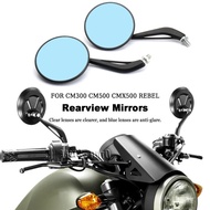 Motorcycle Accessory Rearview Mirror for Honda CMX500 CMX 500 CM 300 500 CM300 CM500 Blue/Clear lens
