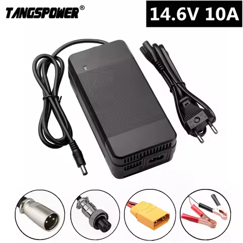 14.6V 10A LiFePO4 Battery Charger For 12V 12.8V Lifepo4 Battery High Power Charger Crocodile Clip XT