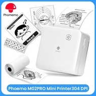 Phomemo 300dpi Pocket Printer M02 Pro Thermal Bluetooth Portabel Mini Printer Compatible with iOS an