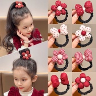 Lovely Lucky Red Hair Bands, Festival Hair Bands - Elastic Rubber Hair Bands
