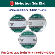 Pro'sKit 8PK-033J 0.8mm / 8PK-033K 1.0mm / 8PK-033L 1.2mm Flux Cored Lead Sn60/Pb40 Solder Wire ( 25