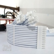 Custom Sleeve Extension Psu Cable Kit - White