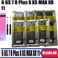 แบตเตอรี่โทรศัพท์มือถือ iPhone 6S 7 8 6 Plus SE 5S 5 X XS XR MAX 11 6P 7P 8P 6SP