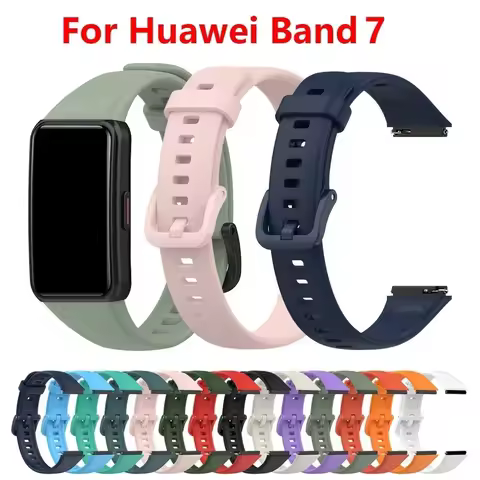 For Huawei Band 7 Sport Silicone Watchband SmartWatch Strap