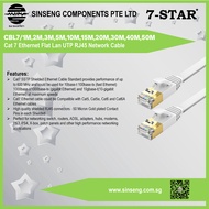 Cat 7 0.5M/1M/2M/3M/5M/10M/15M/20M/30M/40M/50M Gigabit Ethernet Lan Cable High Speed Flat Network Ca
