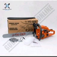 Mesin Gergaji Kayu Chainsaw 22 Inch Ya Oke Chain Saw 6800S Laser Tip (