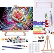 MaiMMaledy Paint by Numbers Kit for Adults Beginners with Framed Canvas Pictures Drawing Painting Ac