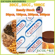 50 keping Penyerap Oksigen Makanan 30cc 50cc 100cc  Oxygen Absorber for Food Storage Pack