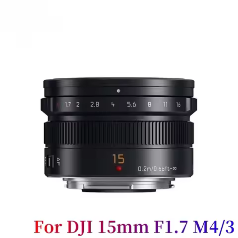 Original For DJI 15mm F1.7 M4/3 Mount Lens For Panasonic GF6 GF7 GF8 GF9 GF10 GX85 G85 For Olympus E