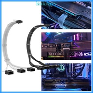 KOK GPU VGA 16 Pin Male to 3 4xGPU 8Pin Female GPU Splitter Power Sleeved Cable