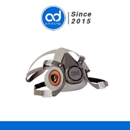 3M 6200 HALF-SIDED 2-FILTER GAS MASK (No Filter)