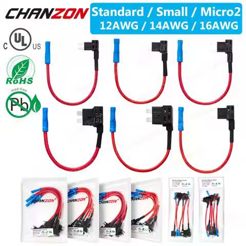 5pcs Car Auto Dual Fuse Block Holder Tap Adapter ATC ATM Small Micro2 Blade Terminal Case Boxes 5V 1