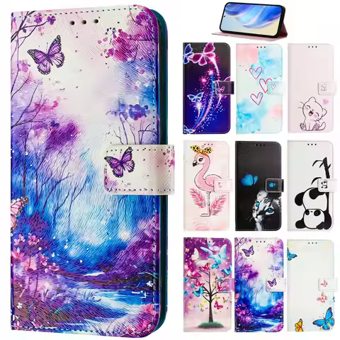 Cartoon Flip Case for Motorola MOTO Edge 50 X50 Ultra 40 NEO 30 X30 S30 Pro Fusion Play Stylus Cases