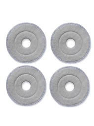 Joybos M19Plus Self-Washing Spin Mop 3 Removable Replacement Heads 6 Mop Cloths White Rotating Flat