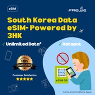 South Korea eSIM 6GB - 30GB for 6 - 30 Days Data Roaming | QR Code via Email - By 3HK