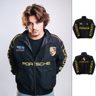 F1 Porsche Racing Jacket Embroidery Black Motorcycle Windbreaker Jeket Malaysia Bomber Lelaki Jaket