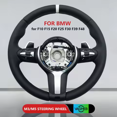 for BMW F01 F06 F10 F11 F15 F20 F25 F26 F30 F40 F80 F90 M3 M5 M Sports with Paddle Shifter White Str