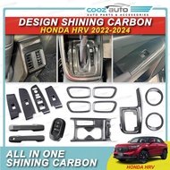 Honda HRV HR-V NEW 2022 - 2024 Shining Carbon Car Steering Door Bowl Handle Fuel Tank Logo Interior 