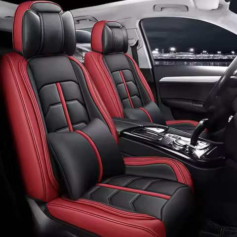 Universal Leather Car Seat Covers for dacia duster 2024 peugeot 307 デリカd5 fiat punto Auto Interior A