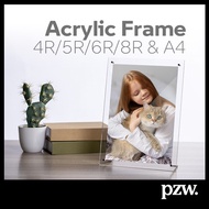 ACRYLIC PHOTO FRAME WITH STAND l HomeFrame | Table Photo Frame | Acrylic Frame For 4R 5R 6R 8R A4