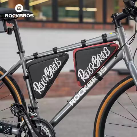 ROCKBROS Bicycle Front Tube Bag Bike Triangle Bag Waterproof Durable Bike Versatile Durable Bag Bicy
