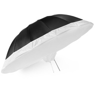 Lifei 250cm Black Silver Reflective Umbrella Softbox 185CM Photography Dual-Use Reflective Sun Umbre
