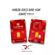 HABIB 1G 999.9 GOLD BAR THE GIFT OF HAPPINESS GOLD BAR 999.9 1GM CERTIFIED GOLD BAR