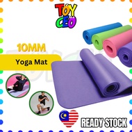 🧸ToyCEO🧸Yoga Mat 10MM Soft High Density ​EXTRA THICK 183cm Anti slip exercise mat workout Home Fitne