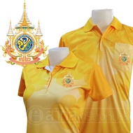 เสื้อโปโลพิมพ์ลาย04 เสื้อตราสัญลักษณ์ เสื้อเหลือง แขนสั้น+ยาว