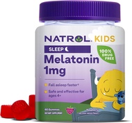 Natrol Kids Me la to nin 1mg Supplement for Restful Sleep Sleep Gummies for Children 60 Raspberry-Fl