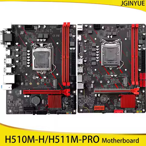 JGINYUE H510M-H/H511M-PRO Motherboard Desktop Computer Game CPU Adapted to i3 i5 i7 10/11 Gen Proces