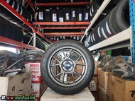 ล้อแม็กซ์ใหม่ TC005 15/4H100 กว้าง7’ ออฟ35 คู่ยางใหม่ maxxis เบอร์195/55-15 (ราคาชุด4วง)