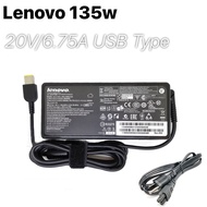 Lenovo Adapter ของแท้ 20V/6.75A 135W หัว USB สายชาร์จ Lenovo IdeaPad Gaming 3 15ARH05