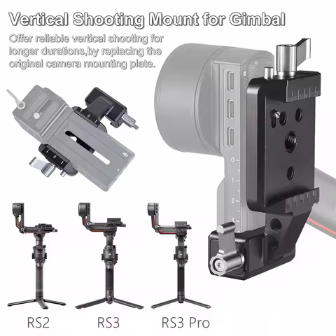 Camera Vertical Plate for DJI Ronin RS3 RS2 RS3 Pro RS3 Mini Vertical Camera Mounting Kit Handheld S