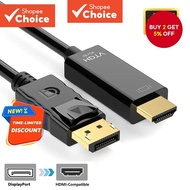 DP to HDMI Adapter Supports 4K 2K 1080P for Laptop PC TV Monitor Projector Display