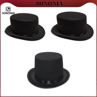 [SONONIA] Felt Top Hat Formal Costume Hats Adults Unisex Magician Hat Funky Jazz Hat Fedoras Party H