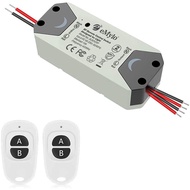 eMylo Smart Relay Switch Wireless RF DC 12V Two 4-Channel Remote Control 
Switch 5V-24V RF Relay Swi