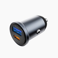 WIWU USB Car Charger 30W 2-Port Type-C Car Adapter iPhone Car Charger with Power IQ 3.0 for iPhone S