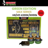 MOHAWK GREEN EDITION MAX SERIES 85W H8/H11 LED HEADLIGHTS 4300K/6000K