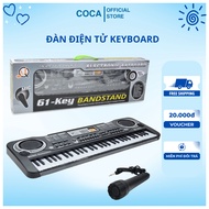 KEYBOARD 61-key electronic piano with USB charging mic for children to practice piano