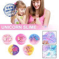 6cm 100ml Unicorn Slime Puff Crystal Shining Unicorn Slime Q6G1