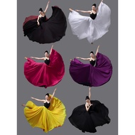 Dance Skirt Dance Performance Costume 720 Degree Dance Big Skirt Double Red Dance Skirt Classical Mo